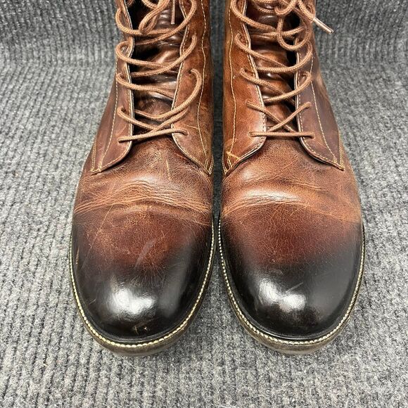 Rodd & Gunn Portal Military Boots Chukka Brown Leather Lace Up Mens 46 / US 13 main image 8